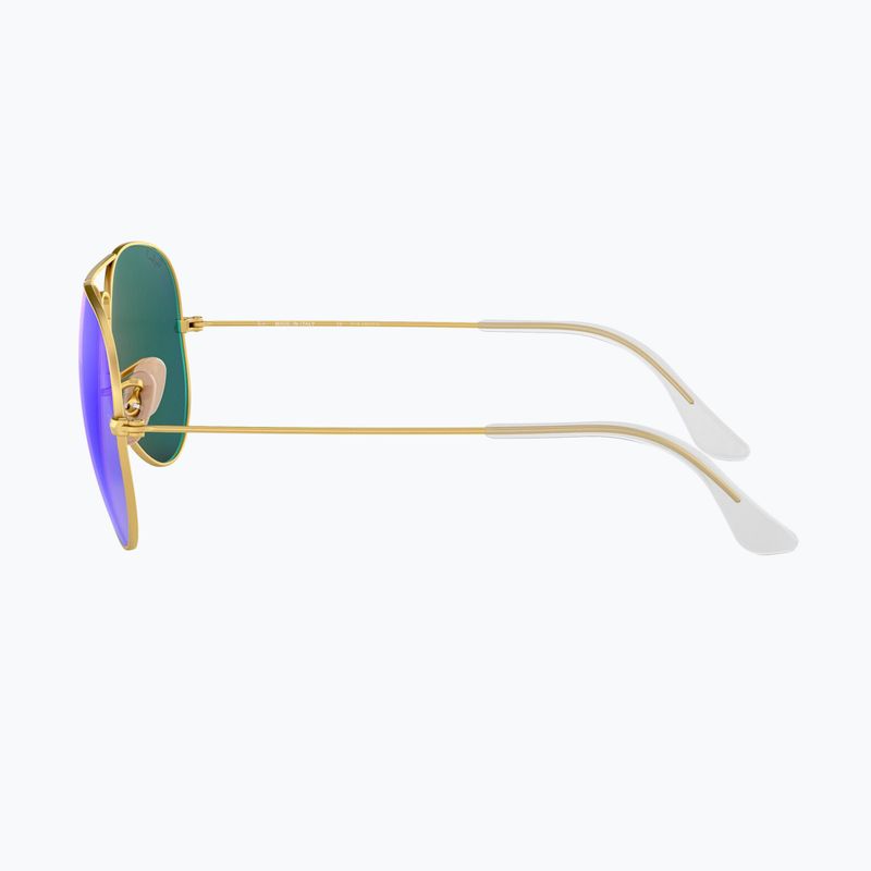 Ochelari de soare Ray-Ban Aviator Classic matt gold/blue polarized 7