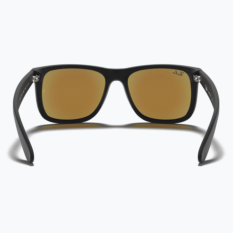 Ochelari de soare Ray-Ban Justin Classic matt black gum/blue mirror 5