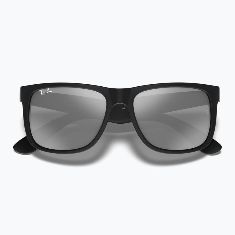 Ochelari de soare Ray-Ban Justin Classic matt black/silver grey mirror 3