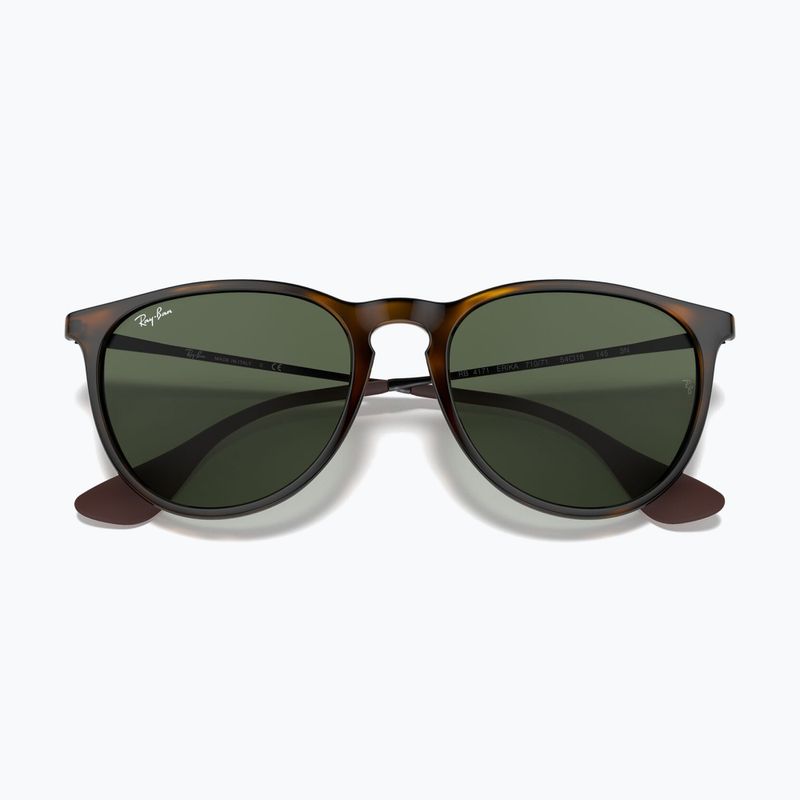Ochelari de soare Ray-Ban Erika Classic light havana/green g-15 3