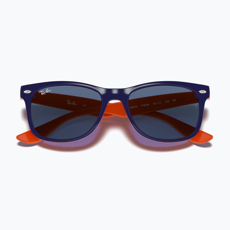 Ochelari de soare pentru copii Ray-Ban New Wayfarer matte black/blue 3