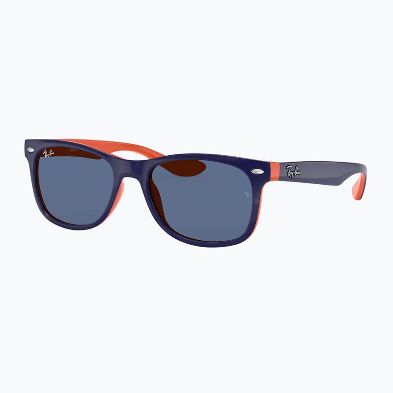 Ochelari de soare pentru copii Ray-Ban New Wayfarer matte black/blue 4