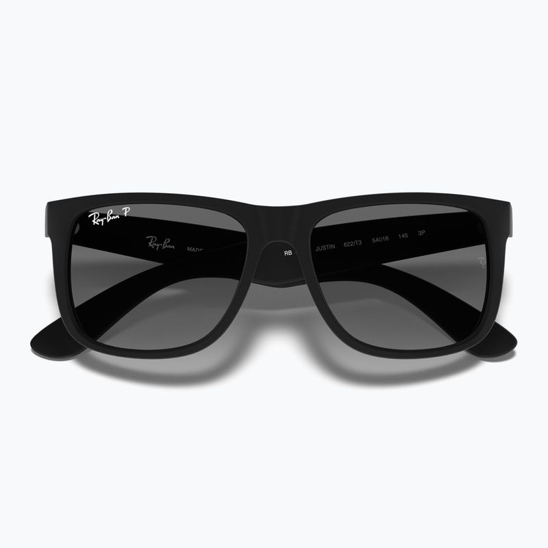 Ochelari de soare Ray-Ban Justin Classic matt black gum/dark grey 3