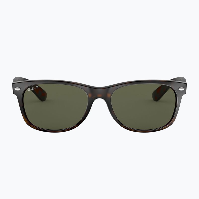 Ochelari de soare Ray-Ban New Wayfarer Classic tortoise/green g-15 polarized 2