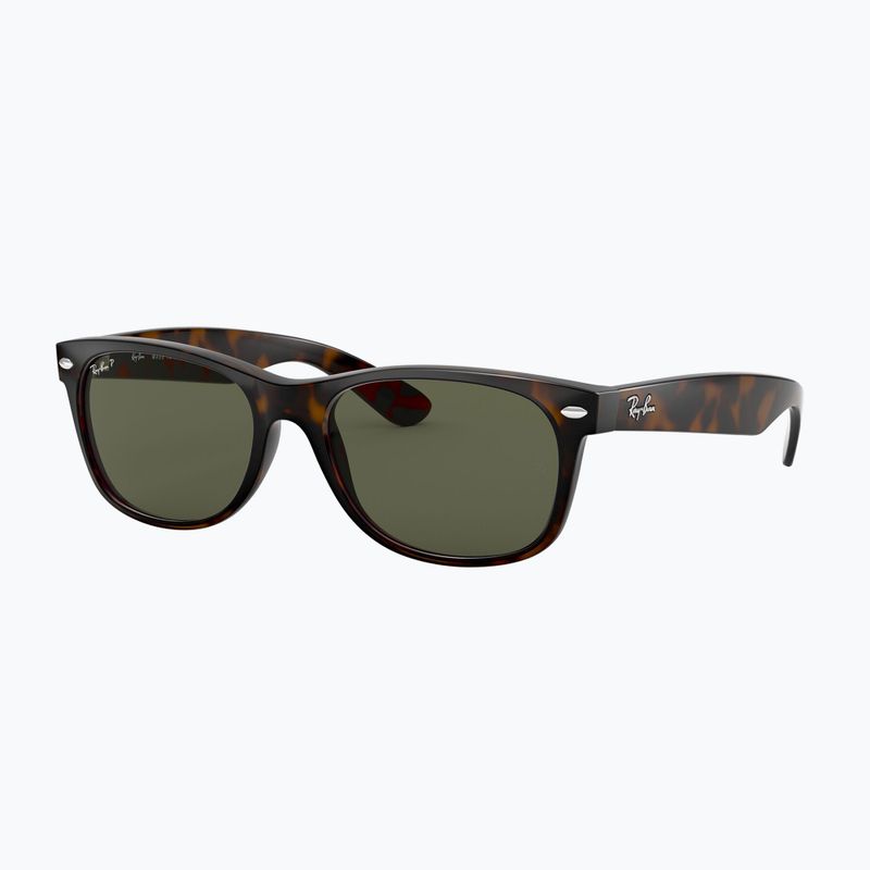 Ochelari de soare Ray-Ban New Wayfarer Classic tortoise/green g-15 polarized 4