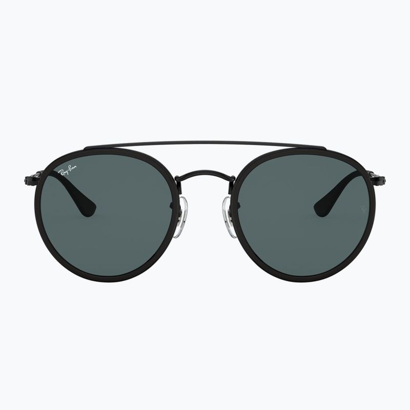 Ochelari de soare Ray-Ban Round Double Bridge black/blue/grey 2