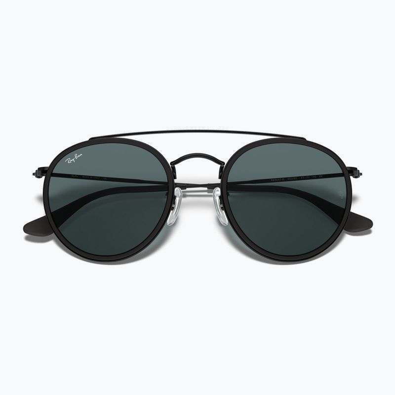Ochelari de soare Ray-Ban Round Double Bridge black/blue/grey 3