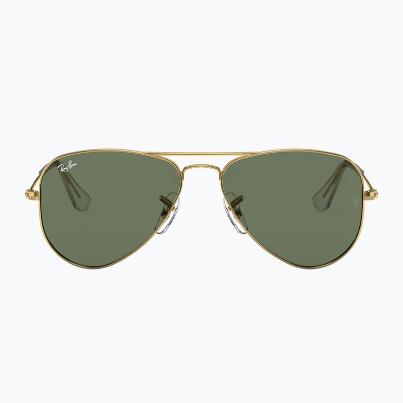 Ochelari de soare pentru copii Ray-Ban Aviator arista gold/dark green 2