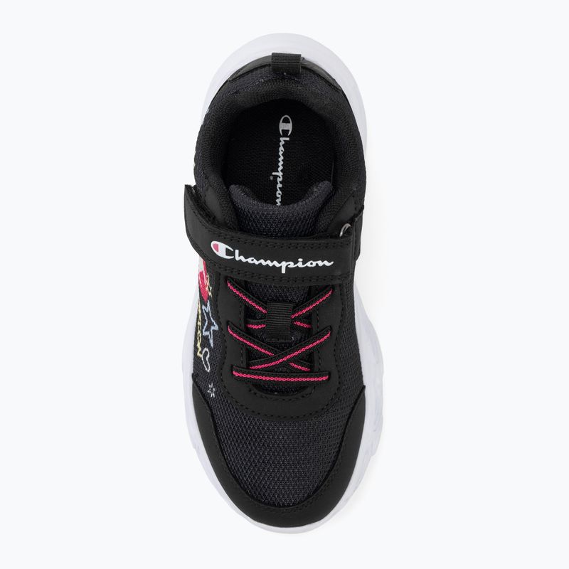 Încălțăminte pentru copii Champion Funfair Print G PS Low Cut new black/fluorescent pink/imperial light blue 5