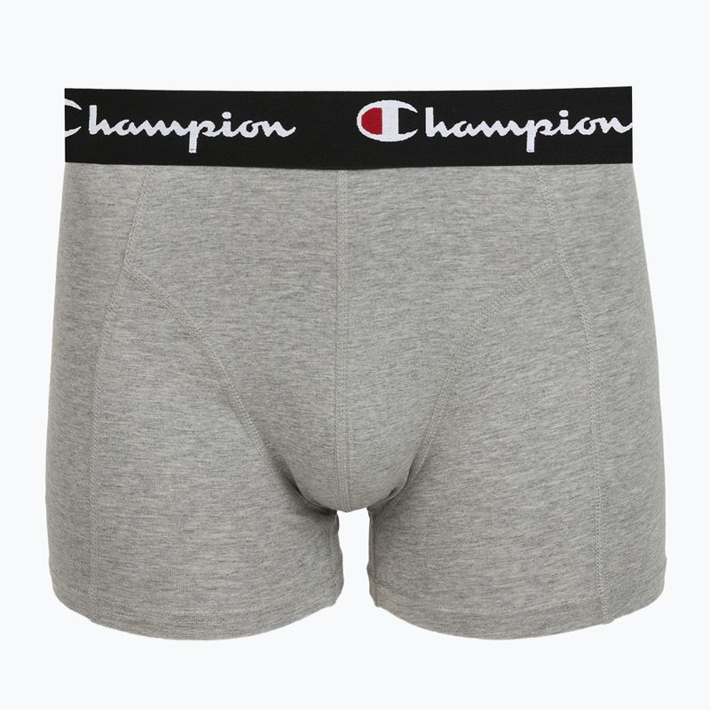Boxeri pentru bărbați Champion Trunk Knit oxford grey melange/oxford grey melange/black 3