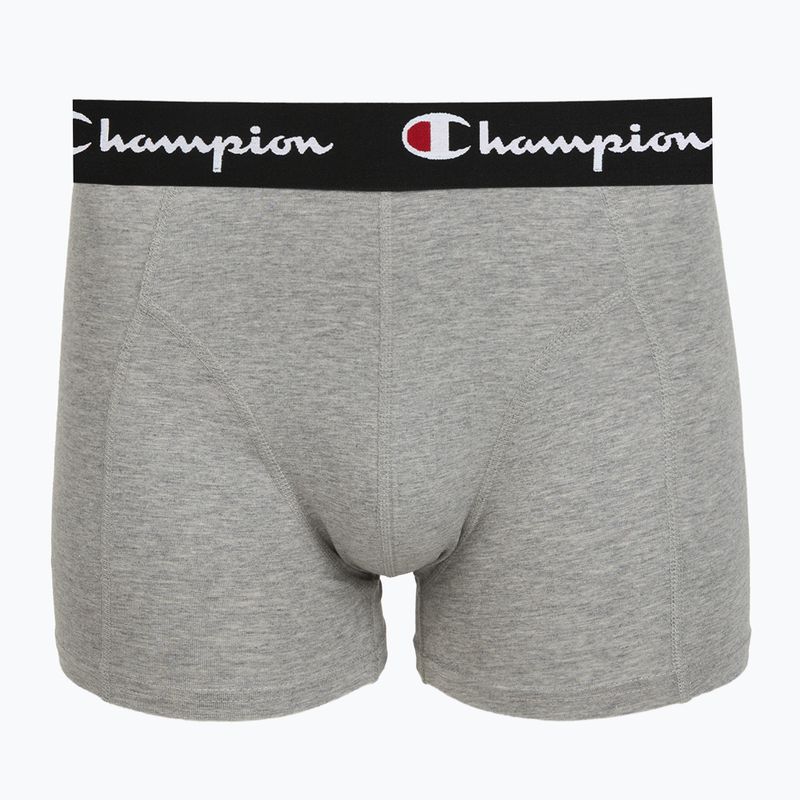 Boxeri pentru bărbați Champion Trunk Knit oxford grey melange/oxford grey melange/black 5