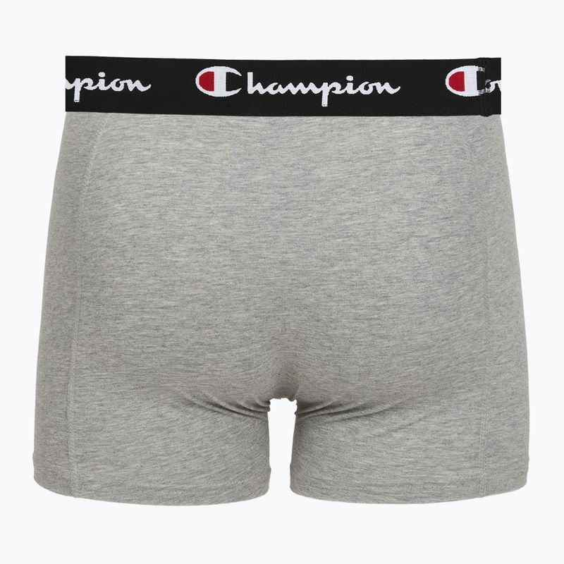 Boxeri pentru bărbați Champion Trunk Knit oxford grey melange/oxford grey melange/black 6
