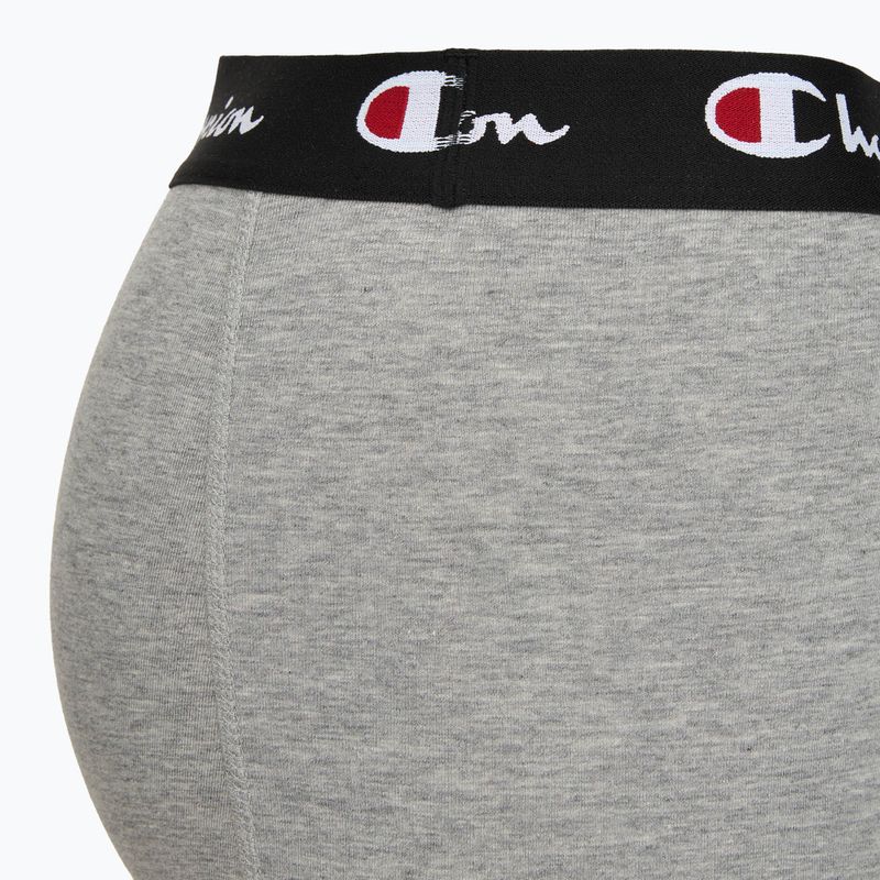 Boxeri pentru bărbați Champion Trunk Knit oxford grey melange/oxford grey melange/black 7