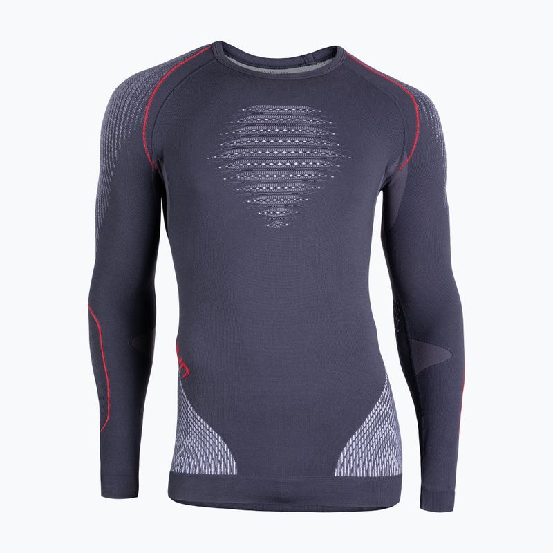 Bluză termică pentru bărbați UYN Evolutyon UW Shirt charcoal/white/red