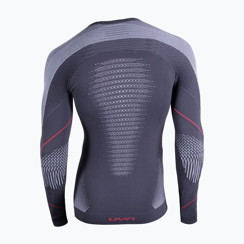Bluză termică pentru bărbați UYN Evolutyon UW Shirt charcoal/white/red 2