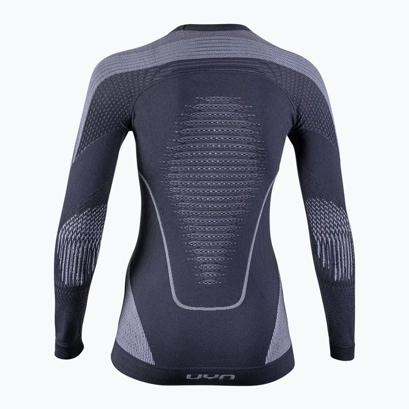 Bluză termică damă UYN Evolutyon UW Shirt charcoal/white/light green 2