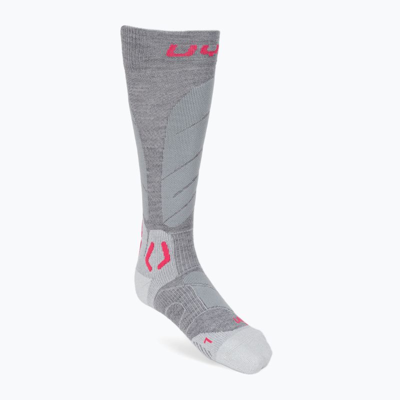 Șosete de schi pentru femei UYN Ski Touring silver/fuchsia