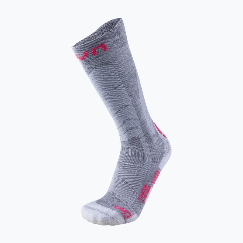 Șosete de schi pentru femei UYN Ski Touring silver/fuchsia