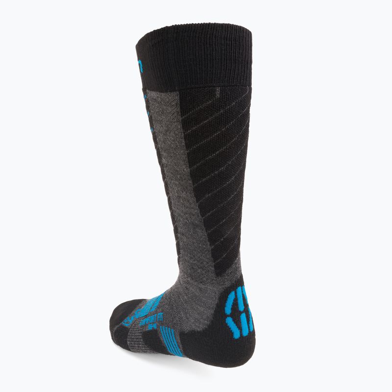 Șosete de schi pentru bărbați UYN Ski Comfort Fit medium grey/melange/azure 2