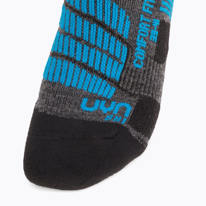 Șosete de schi pentru bărbați UYN Ski Comfort Fit medium grey/melange/azure 4