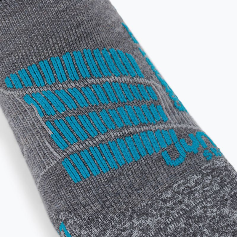 Șosete de schi pentru femei UYN Ski Comfort Fit grey/turquoise 3
