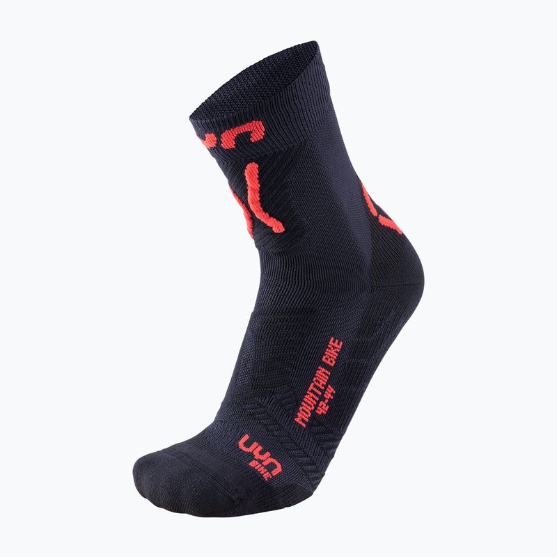 Șosete de ciclism pentru bărbați UYN MTB black/red 5