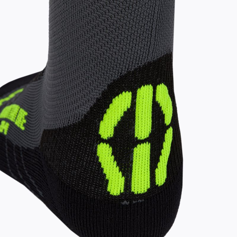 Șosete de ciclism pentru bărbați UYN MTB anthracite/yellow fluo 4