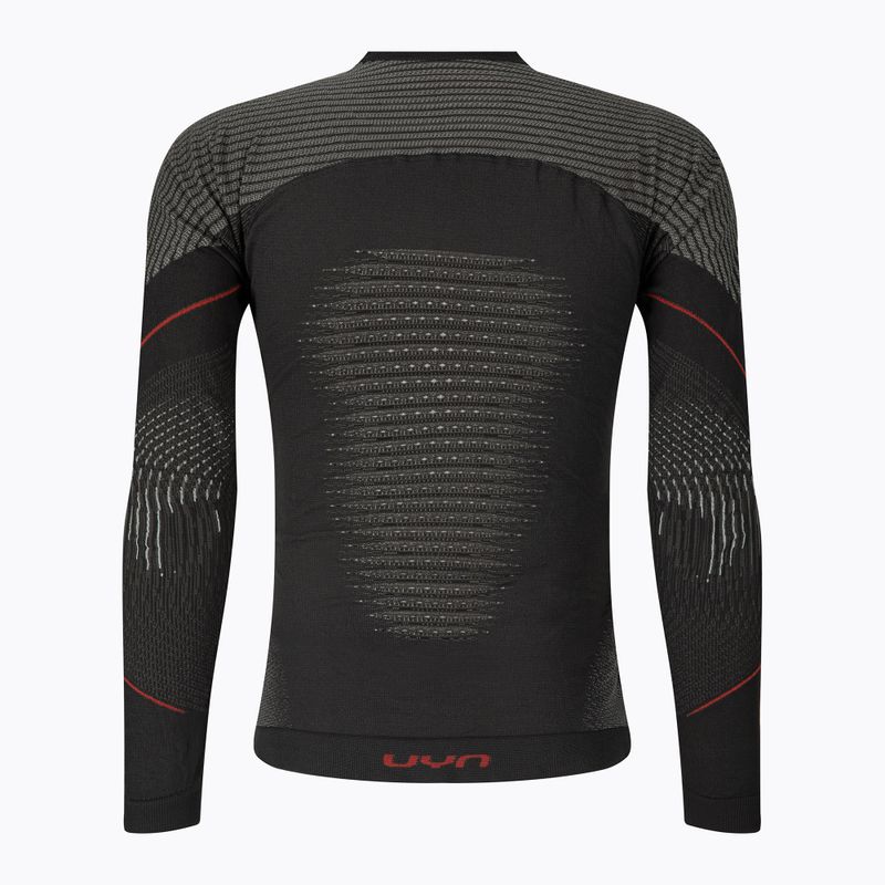 Bluză termică pentru bărbați UYN Evolutyon Comfort UW Shirt charcoal/white/red 2
