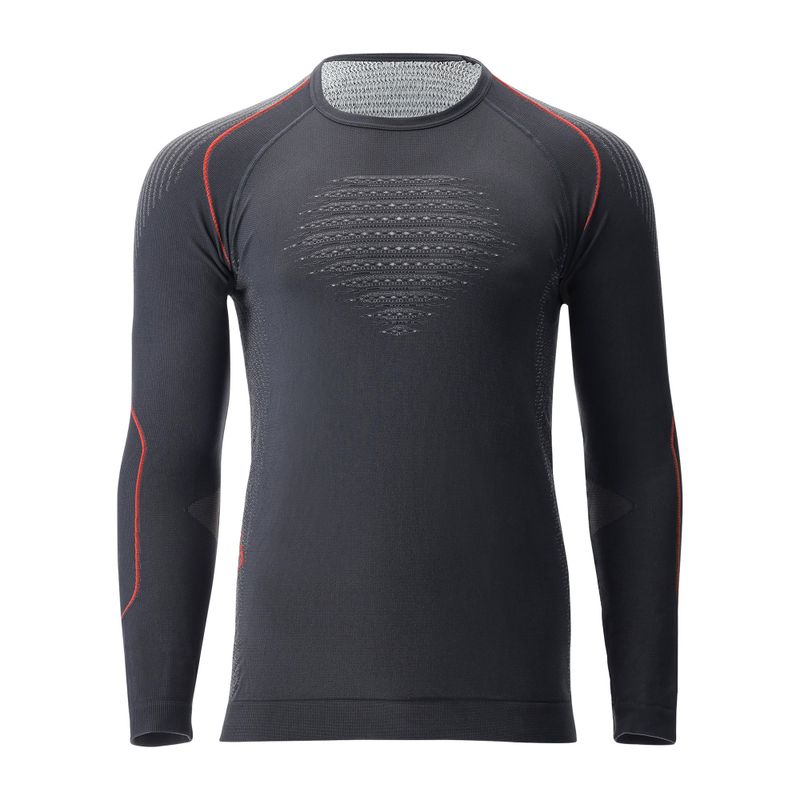 Bluză termică pentru bărbați UYN Evolutyon Comfort UW Shirt charcoal/white/red 4