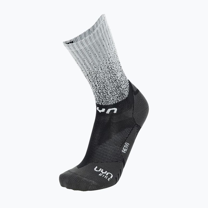 Șosete de ciclism pentru bărbați UYN Aero white/black 4