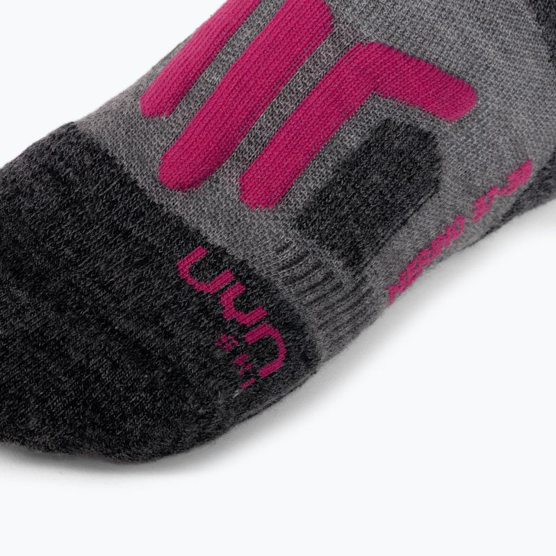 Șosete de schi pentru femei UYN Ski Merino light grey/pink 5