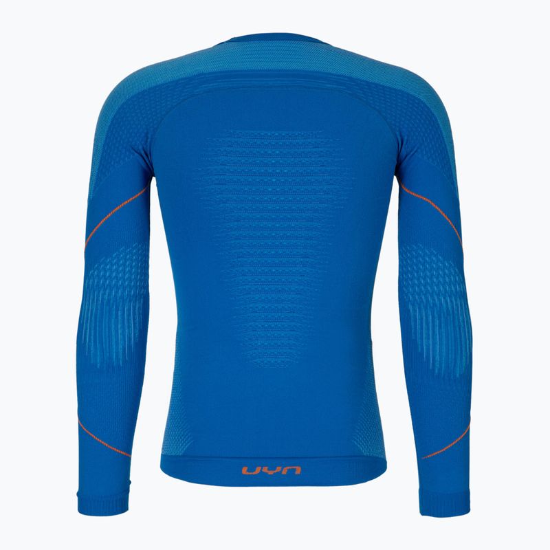 Bluză termică pentru bărbați UYN Evolutyon UW Shirt blue/blue/orange shiny 2