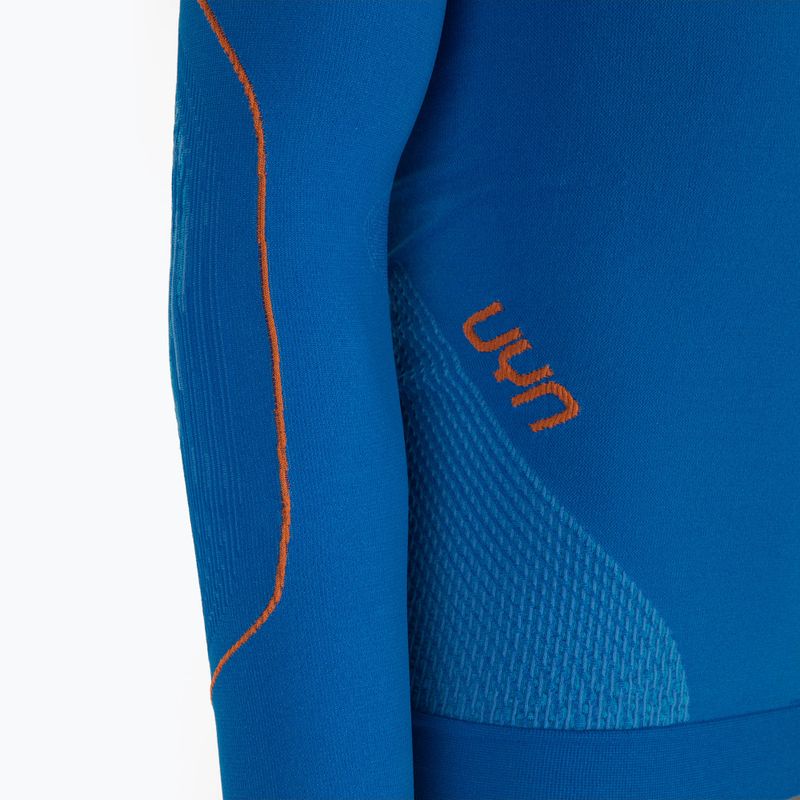 Bluză termică pentru bărbați UYN Evolutyon UW Shirt blue/blue/orange shiny 3