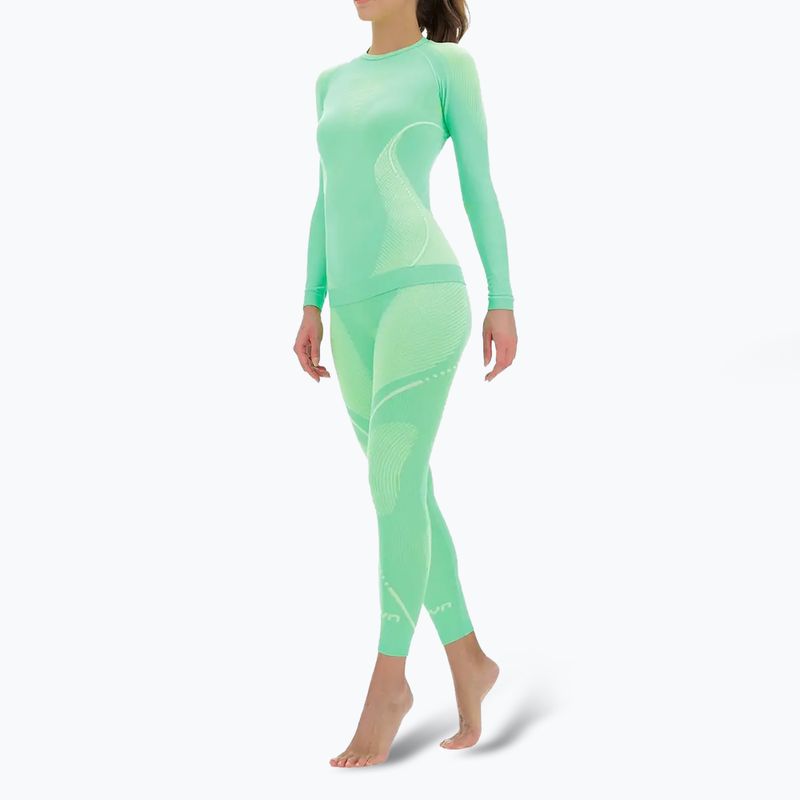 Bluză termică damă UYN Evolutyon UW Shirt light green/white/white 2