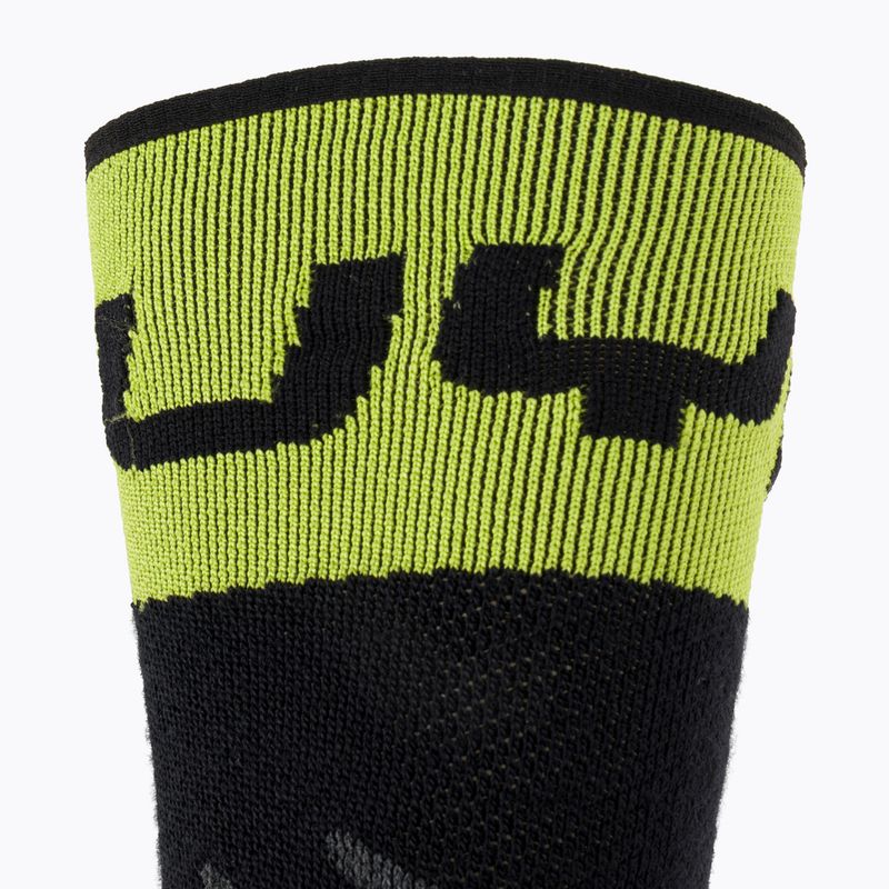 Șosete de schi pentru bărbați UYN Ski One Merino black/lime 4
