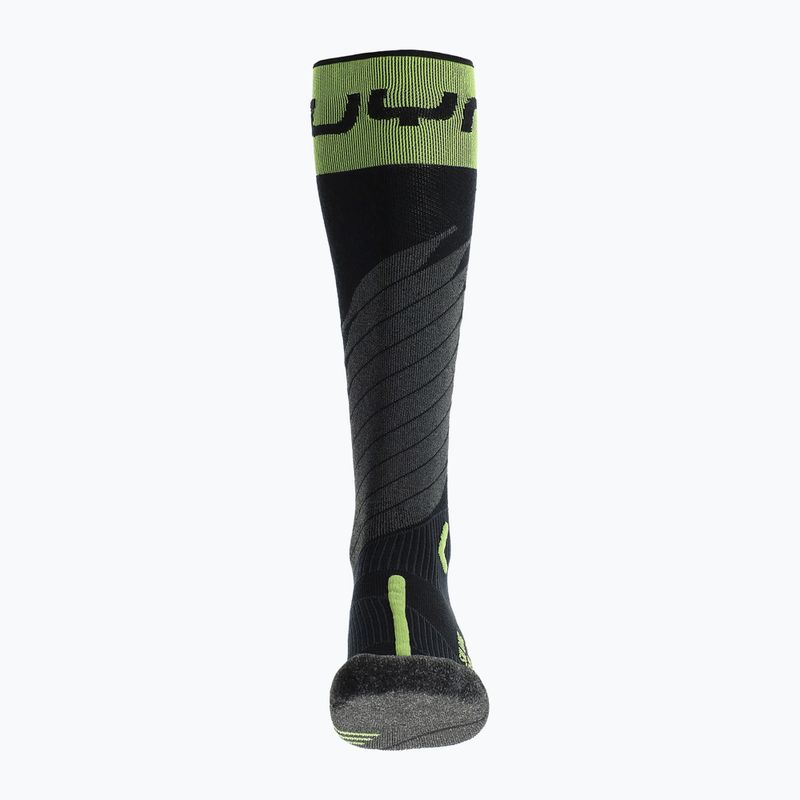 Șosete de schi pentru bărbați UYN Ski One Merino black/lime 3