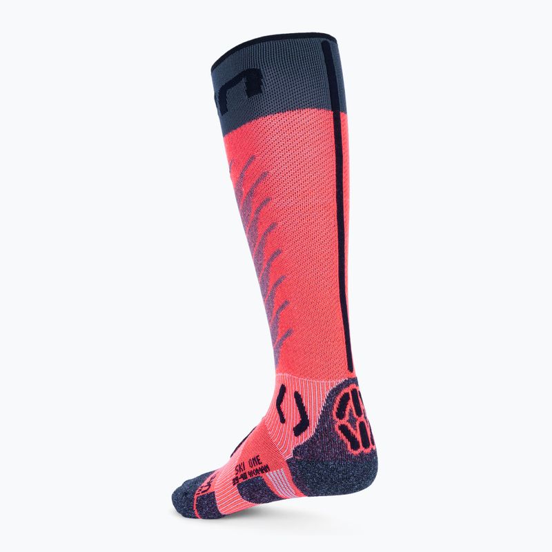 Șosete de schi pentru femei UYN Ski One Merino pink/black 2