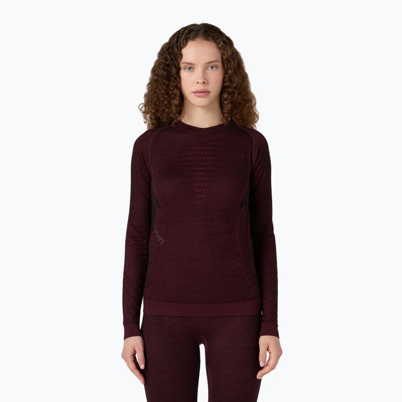 Longsleeve termoactiv pentru femei UYN Fusyon Biotech windsor wine