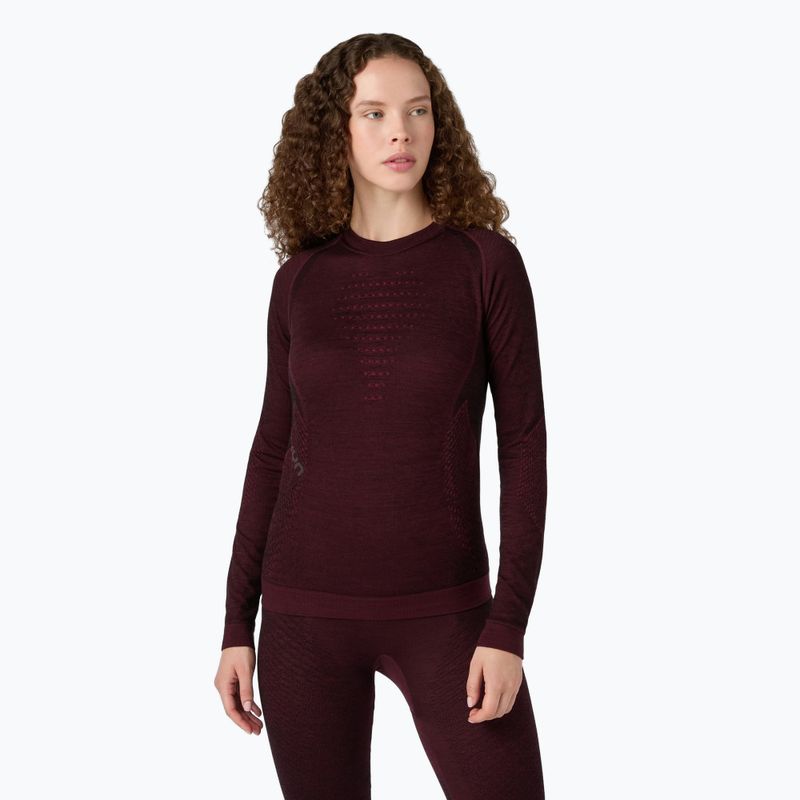 Longsleeve termoactiv pentru femei UYN Fusyon Biotech windsor wine 3