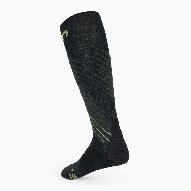 Șosete de schi pentru bărbați UYN Ski One Comfort Fit anthracite/lime 2