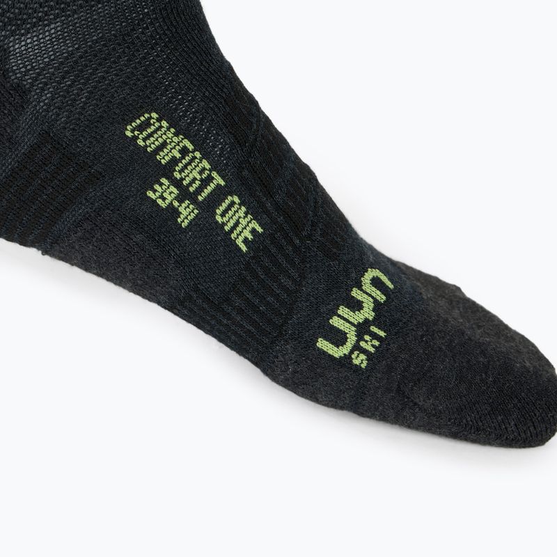 Șosete de schi pentru bărbați UYN Ski One Comfort Fit anthracite/lime 5
