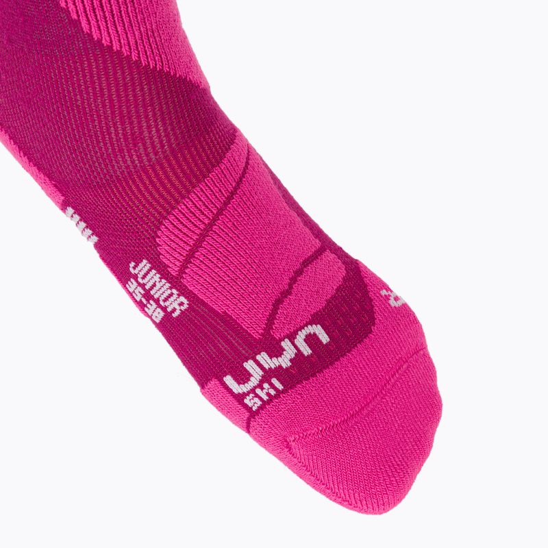 Șosete de schi pentru copii UYN Junior Ski pink 3