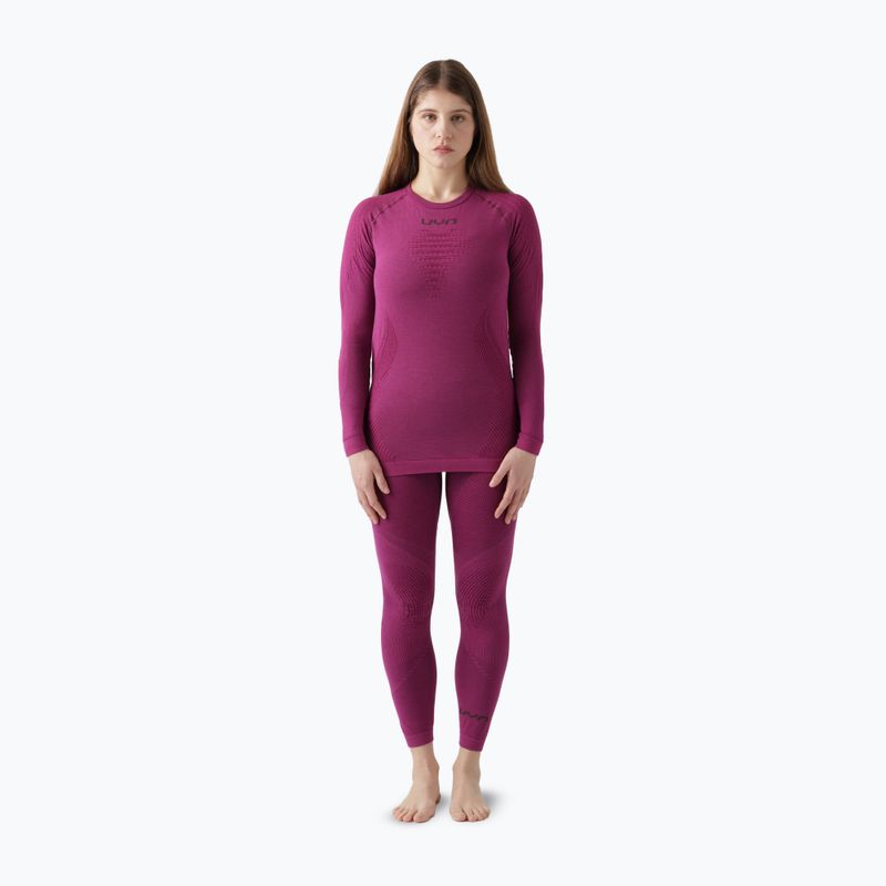 Pantaloni termoactivi pentru femei UYN Evolutyon Biotech berry 2