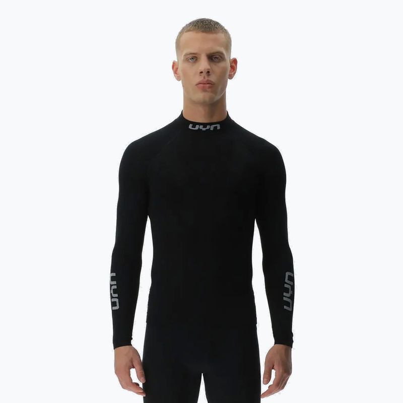 Longsleeve termoactiv pentru bărbați  UYN Elevatyon Biomorph LS Turtle Neck black