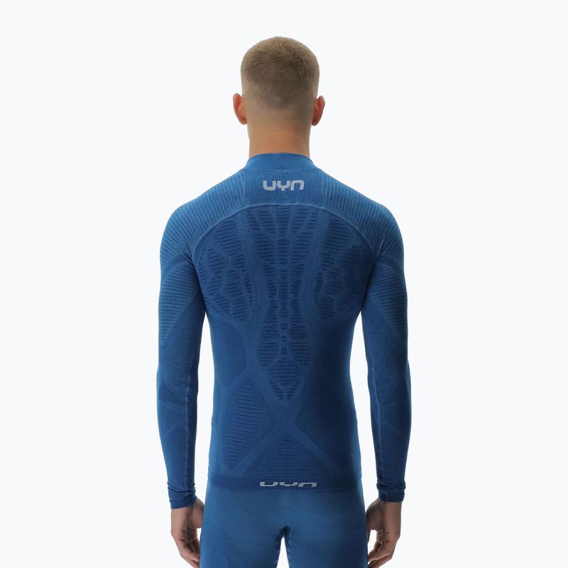 Bluză termică pentru bărbați UYN Elevatyon Biomorph Turtle Neck blue atoll 3
