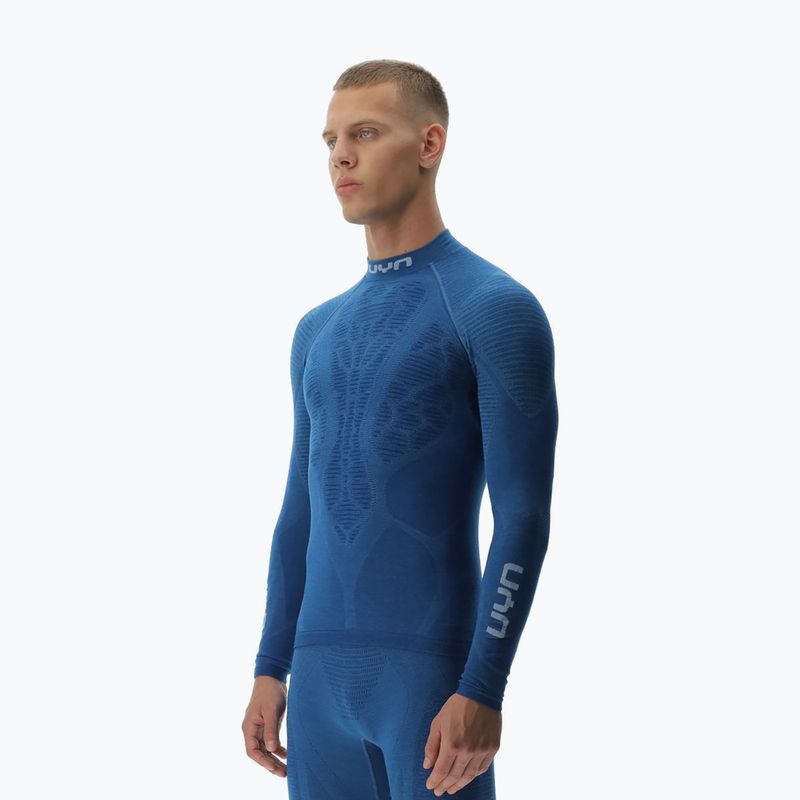Bluză termică pentru bărbați UYN Elevatyon Biomorph Turtle Neck blue atoll 4