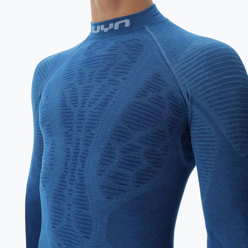 Bluză termică pentru bărbați UYN Elevatyon Biomorph Turtle Neck blue atoll 5