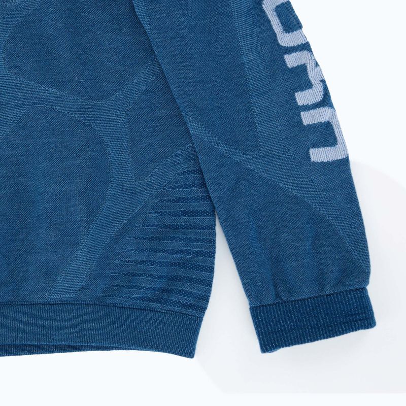 Bluză termică pentru bărbați UYN Elevatyon Biomorph Turtle Neck blue atoll 9