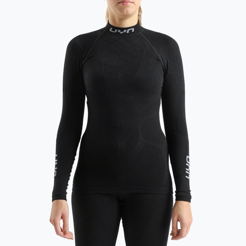 Longsleeve termoactiv pentru femei UYN Elevation Biomorph Turtle Neck black 4