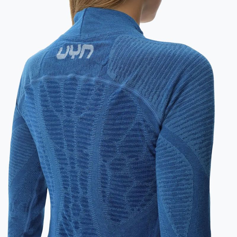 Bluză termică damă UYN Elevation Biomorph LS Turtle Neck blue atoll 6